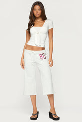 80 Sequin Capri Sweatpants