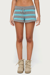 Amaris Striped Knit Shorts