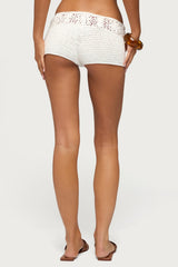 Ainara Crochet Micro Shorts