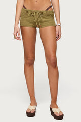 Ainara Crochet Micro Shorts