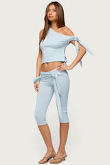 Adara Tie Capri Pants
